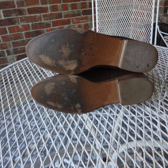 MICHAEL KORS Brown Leather "Sunny" Laser Cut Booties Size 7.5 - Picture 6 of 8